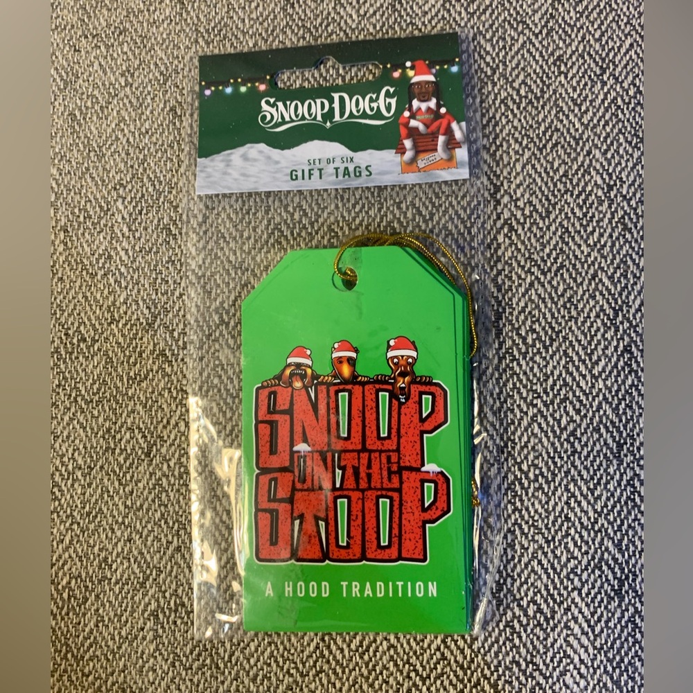 New Snoop Dogg Christmas Holiday Gift Tags Snoop on the Stoop Hood Tradition HTF